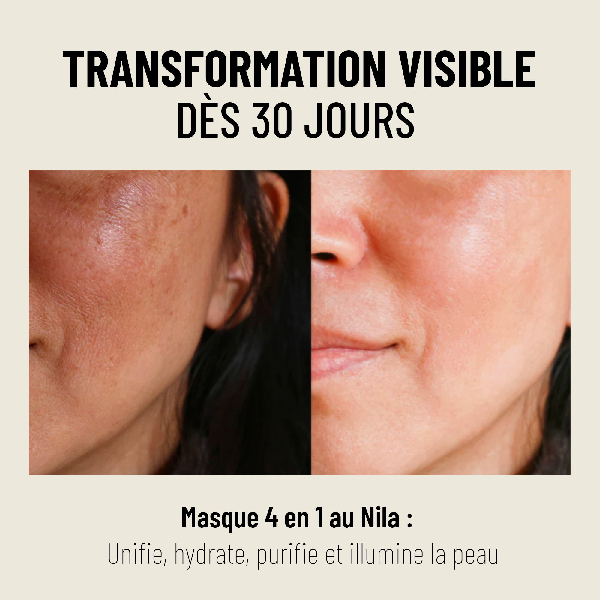 Masque anti-imperfections au Nila